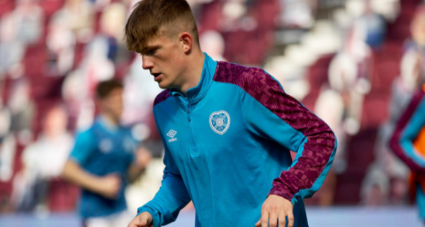 Finlay playing for Heart of Midlothian F.C.