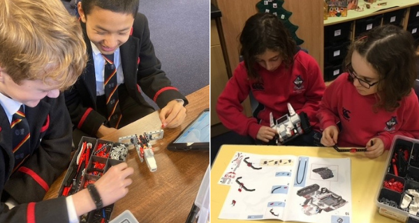 Children build robots in Robotics Club